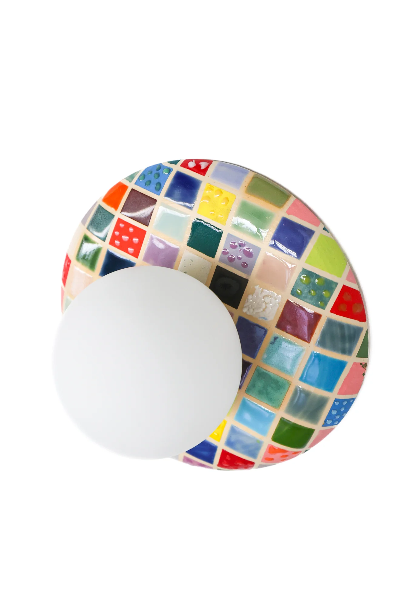 Colorful Cube Glazed Wall Sconce - One of One - Image 5