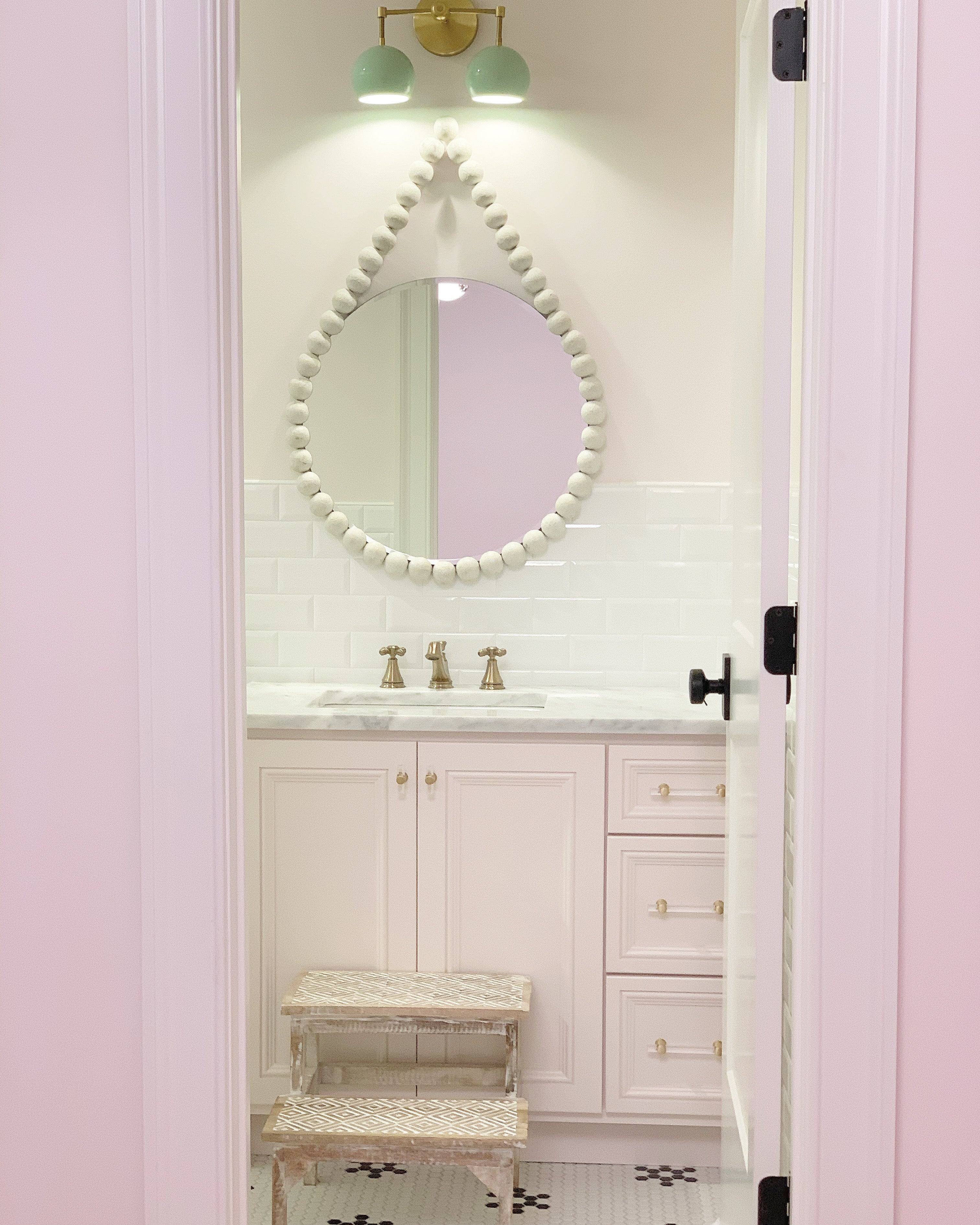 Double Loa Sconce with Mint Shades - Image 3
