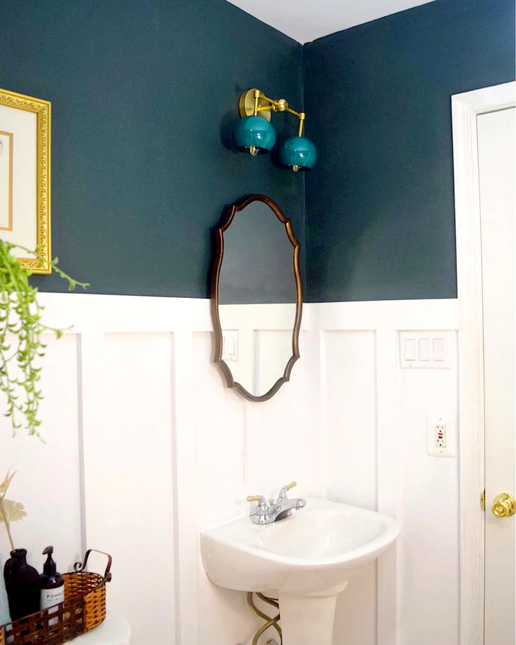 Double Loa Sconce with Mermaid Green Shades - Image 6