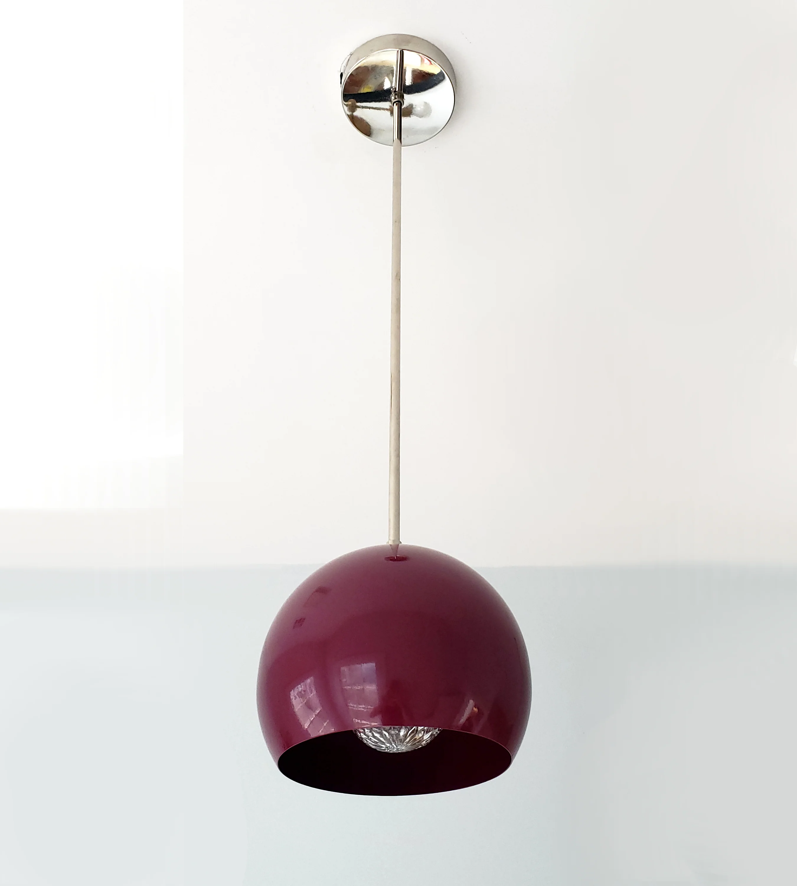 Large Loa Pendant with Black Cherry Shade - Image 3