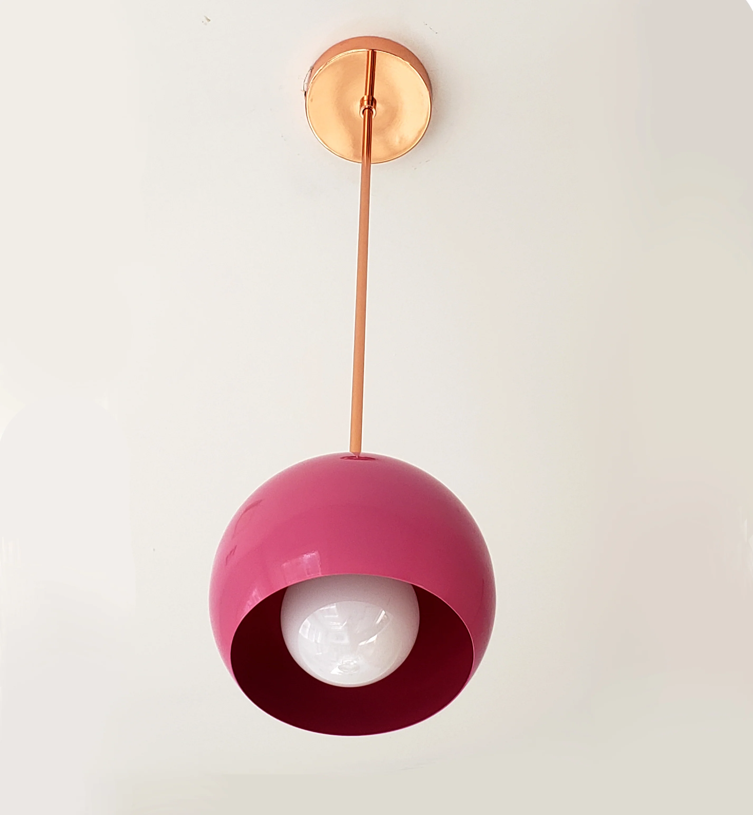 Large Loa Pendant with Doll Pink Shade - Image 12