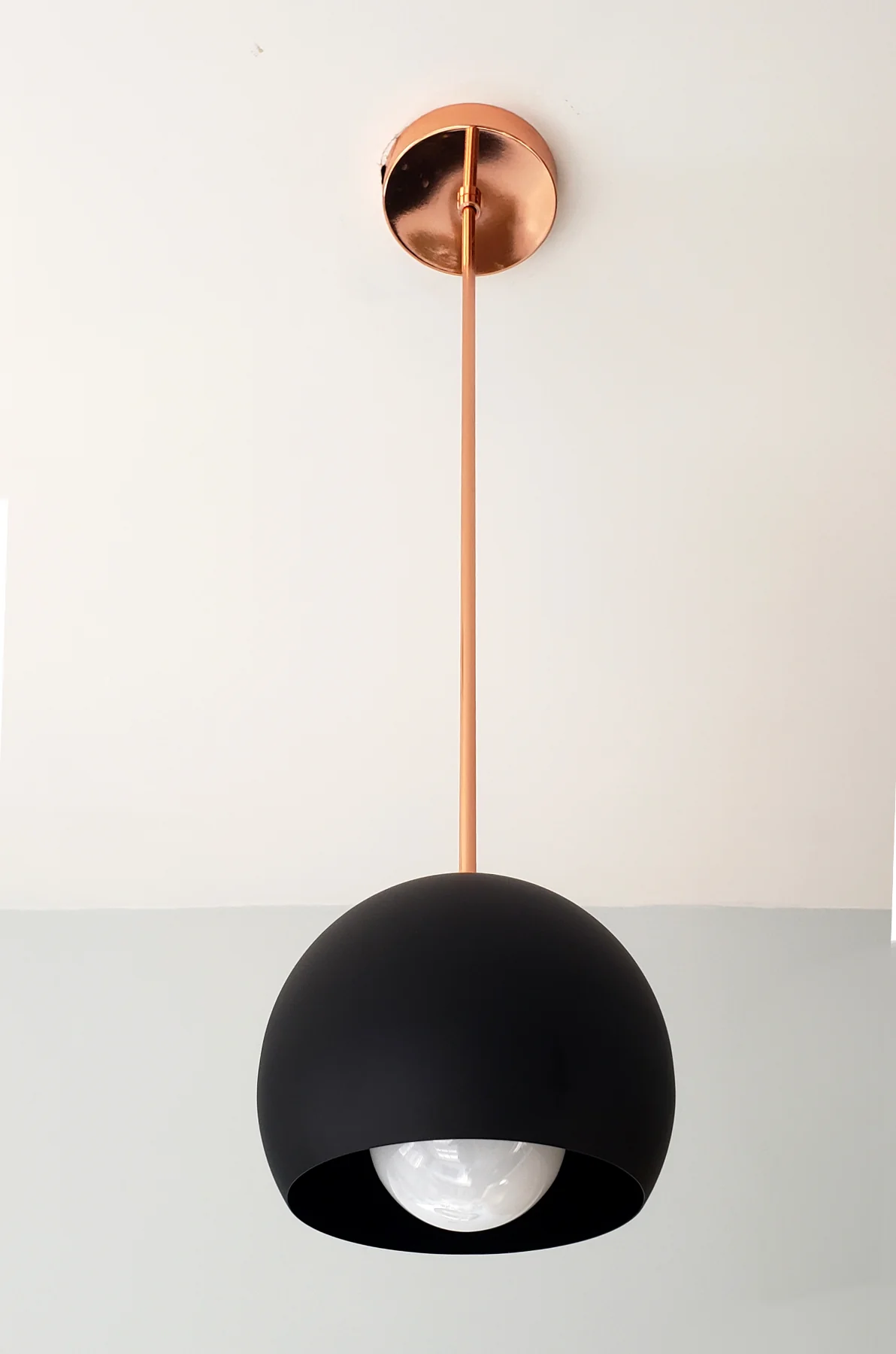 Large Loa Pendant with Matte Black Shade - Image 6