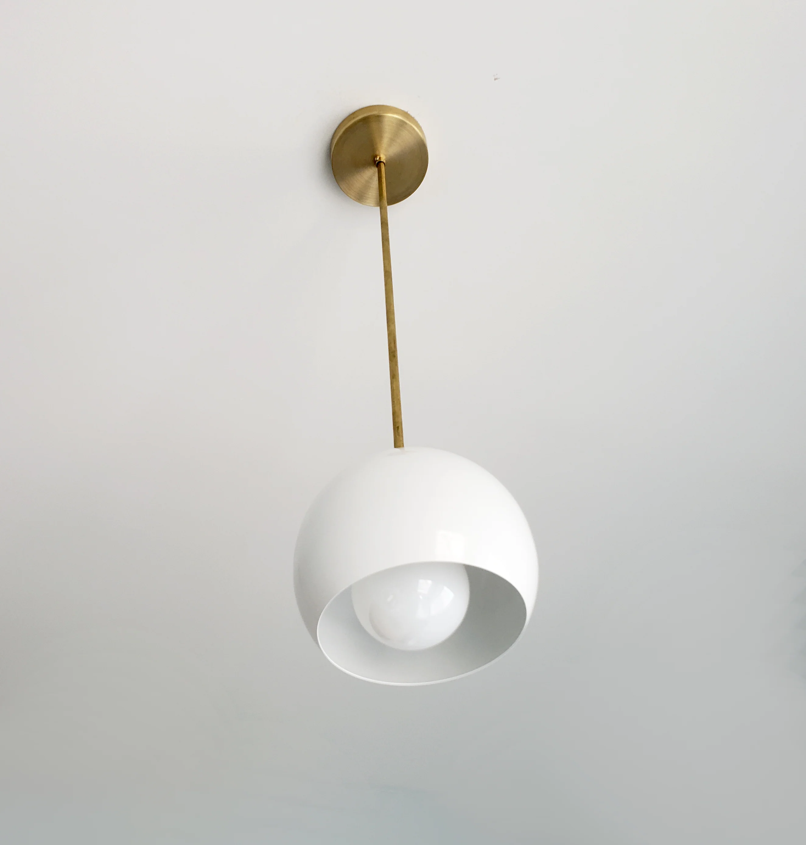 Large Loa Pendant with White Shade - Image 5