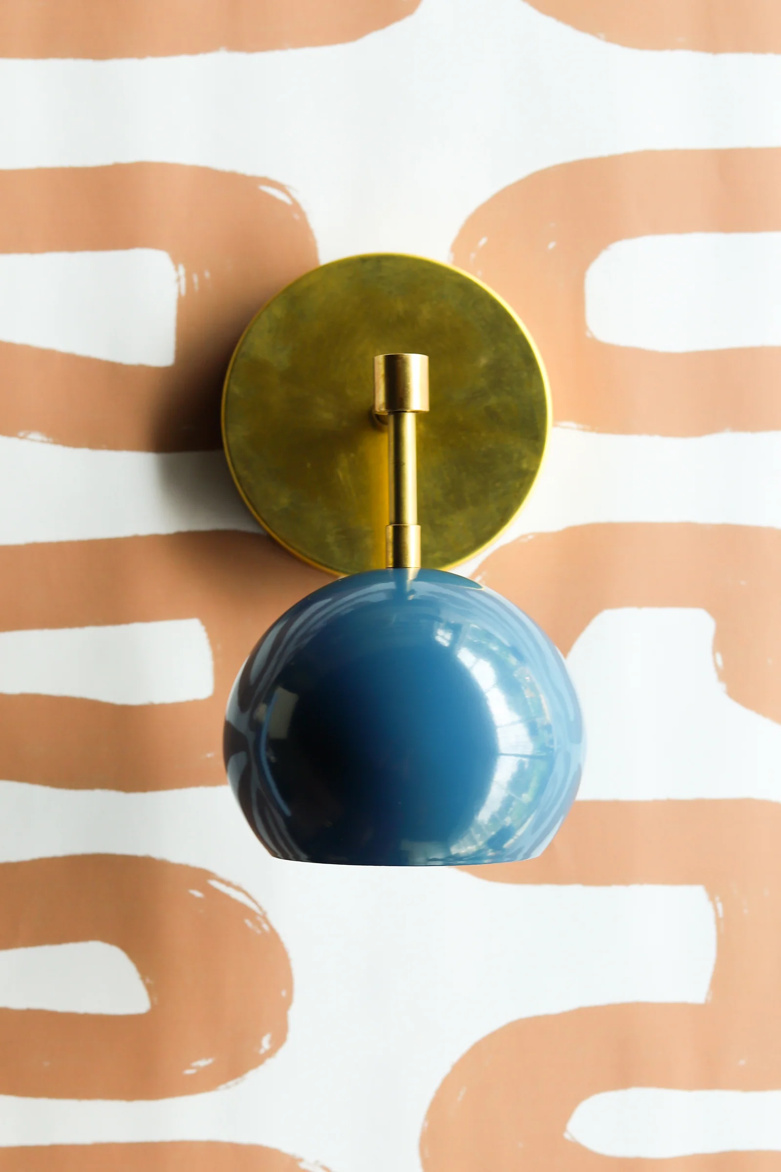 Loa Sconce with Denim Shade - Image 2