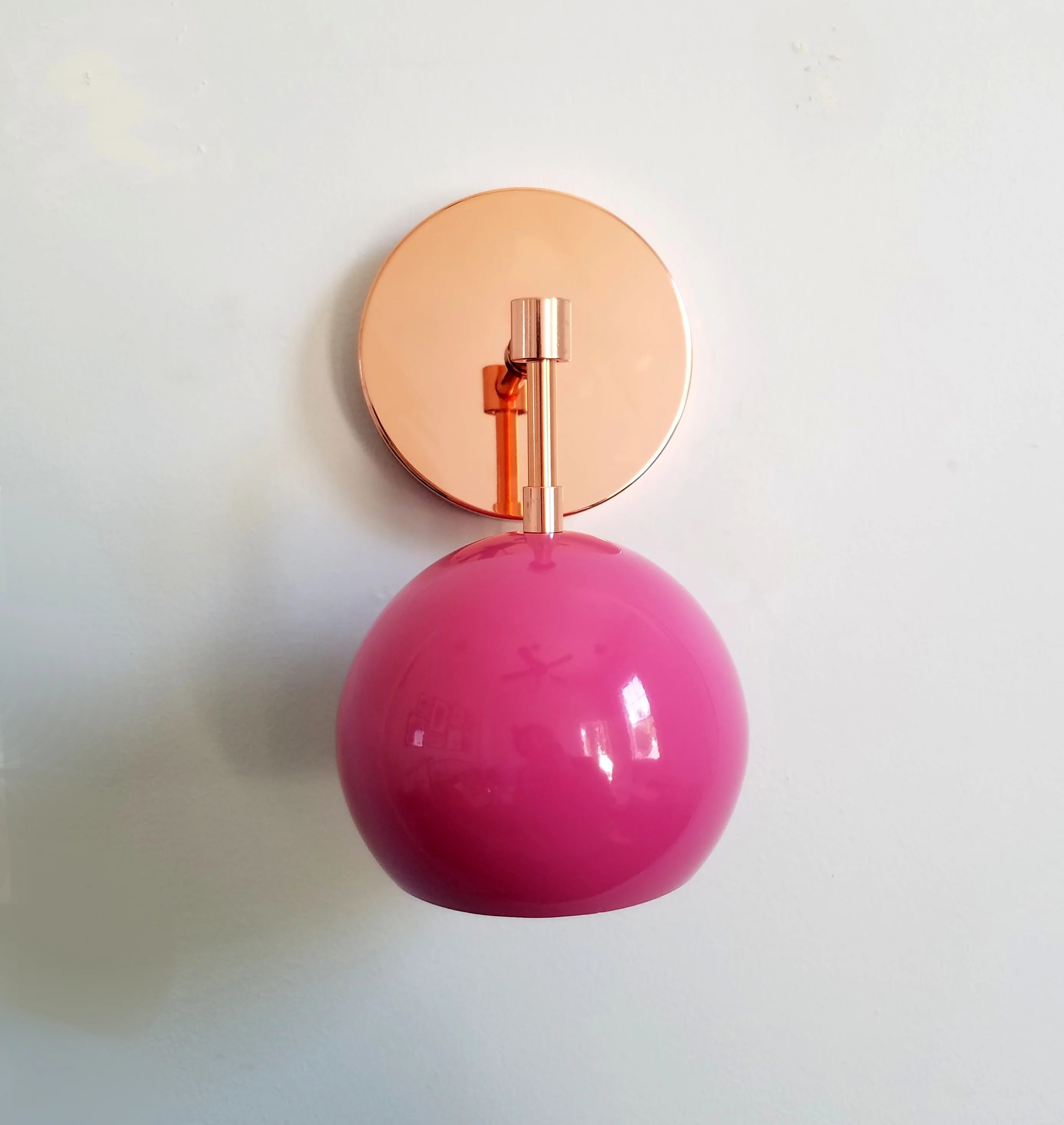Loa Sconce with Doll Pink Shade - Image 6