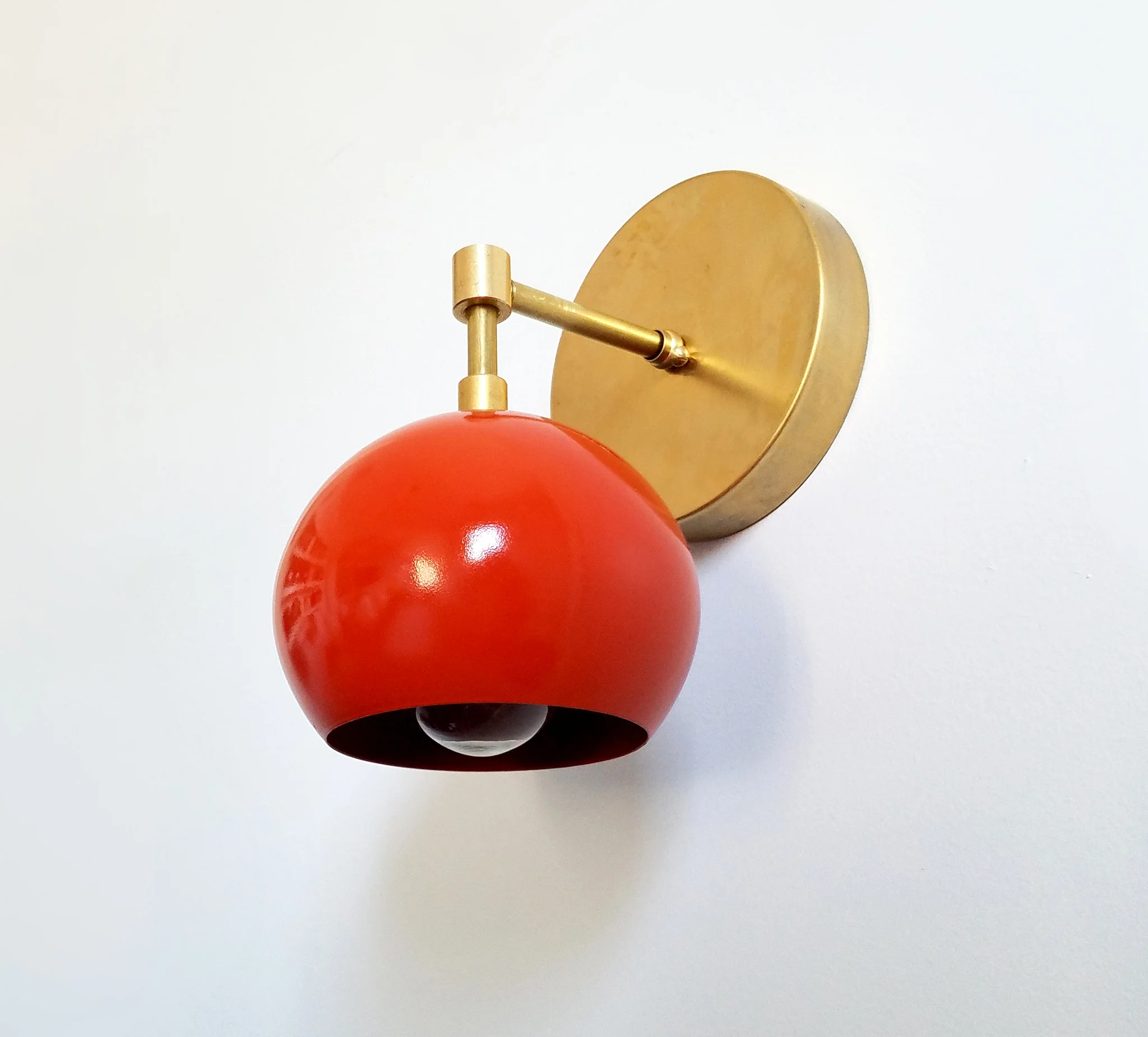 Loa Sconce with Flame Orange Shade - Image 9