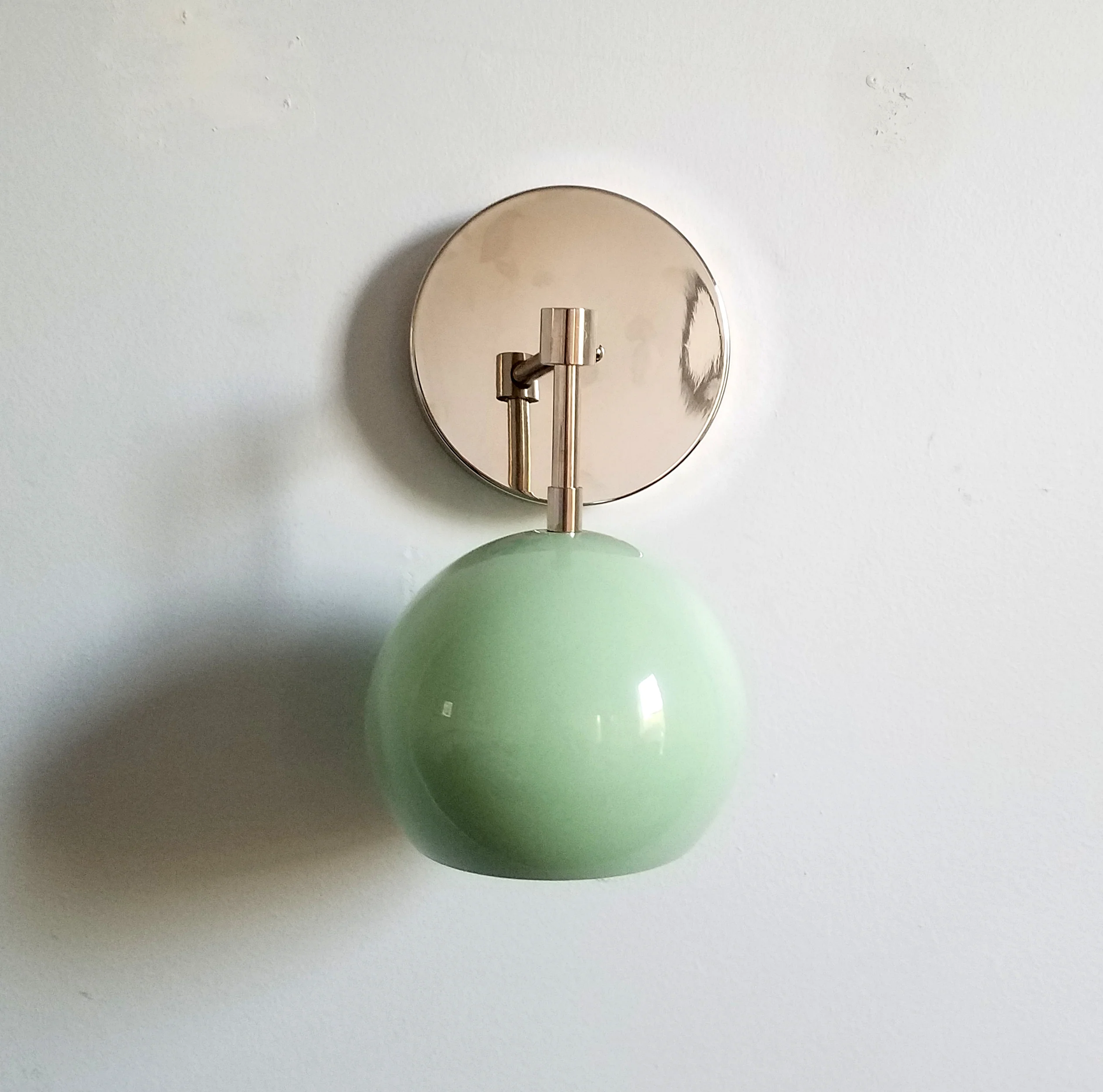 Loa Sconce with Mint Shade - Image 4