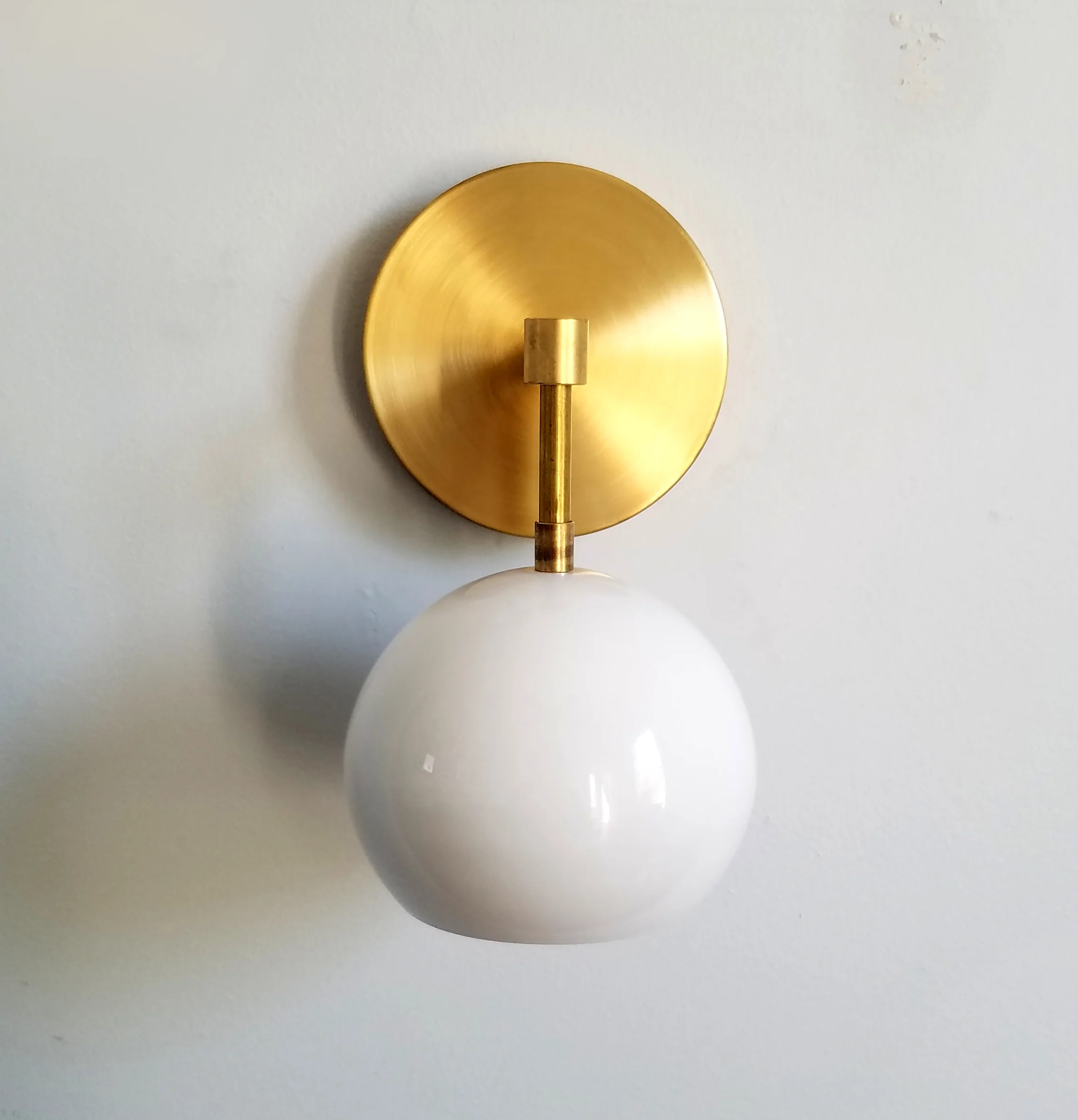 Loa Sconce with White Shade - Image 3