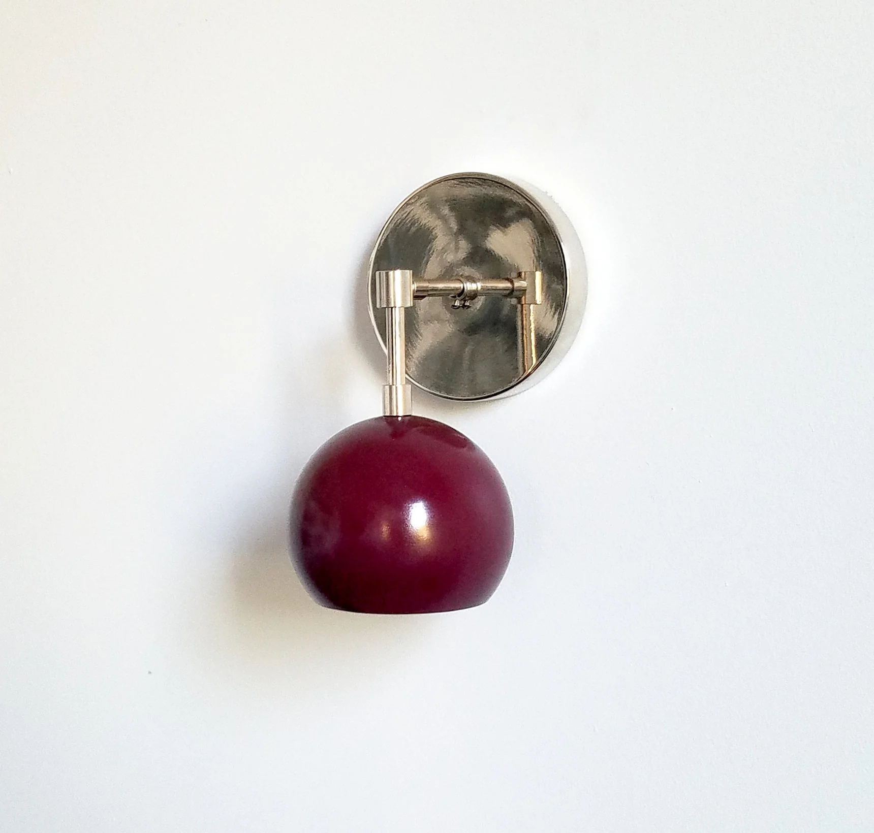 Loa Sconce with Black Cherry Shade - Image 6