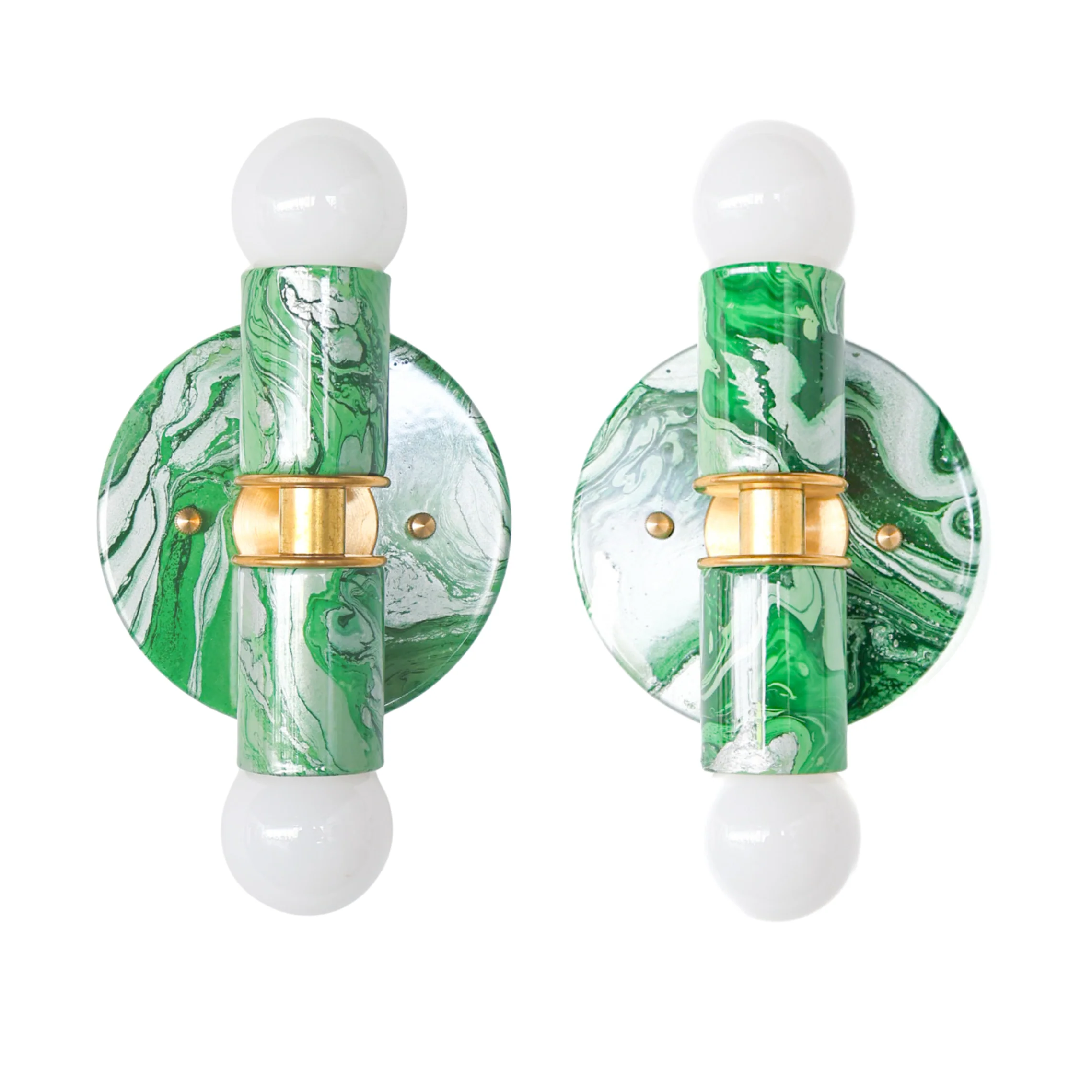 Marbled Thalia Sconces